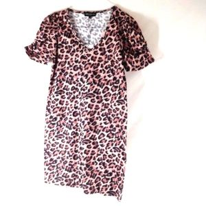 New Generation Love XS WOMEN Tiffany Mini Dress Classic Leopard Extra Small NWT